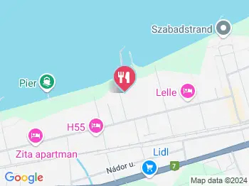 Málna Büfé Balatonlelle a térképen