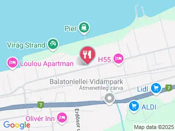 Napfény Hotel Étterme Balatonlelle a térképen