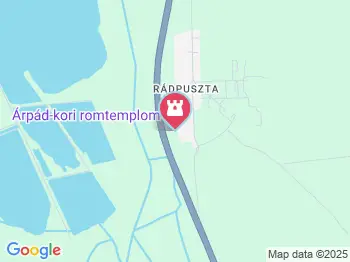 Rádligeti Árpád-kori romtemplom Balatonlelle a térképen