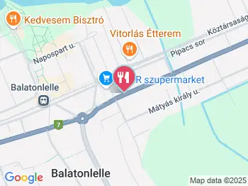 RockBurger Balatonlelle a térképen