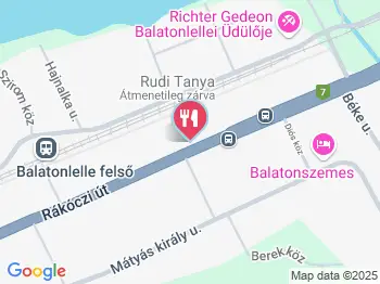 Rudi Tanya Étterem Balatonlelle a térképen