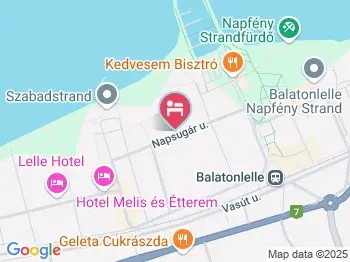 Sunshine Napsugár Hotel Balatonlelle a térképen