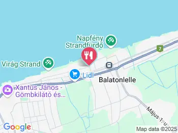 Zöldlugas Panzió és Étterem Balatonlelle a térképen