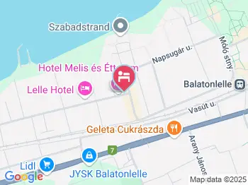 Zöldlugas Panzió Balatonlelle a térképen