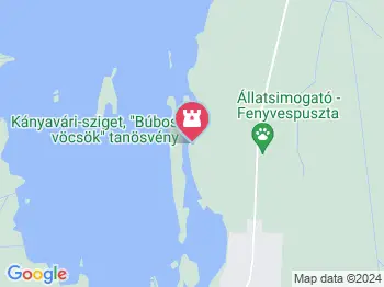 Búbos vöcsök tanösvény Balatonmagyaród a térképen