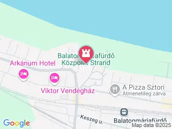 Balatonmáriafürdő Központi strand Balatonmáriafürdő a térképen