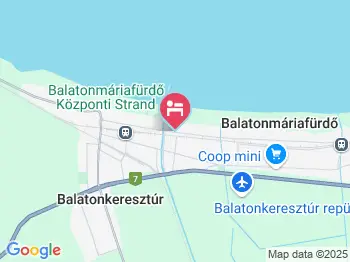 Rákóczi Emeleti Apartman Balatonmáriafürdő a térképen