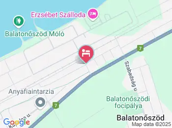 Erzsébet Szálloda Balatonőszöd Balatonőszöd a térképen
