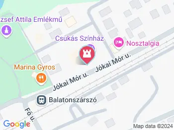 Csukás István mellszobra Balatonszárszó a térképen