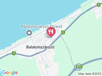Két Korona Hotel étterme Balatonszárszó a térképen