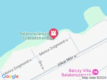 Móricz utcai szabadstrand Balatonszárszó a térképen