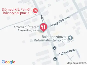 Szárszó Étterem Balatonszárszó a térképen