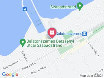 Balatonszemesi hajóállomás Balatonszemes a térképen