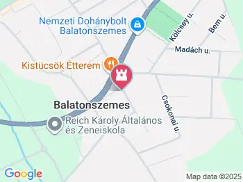 Balatonszemesi Postamúzeum Balatonszemes a térképen