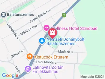 Balatonszemesi temető Balatonszemes a térképen