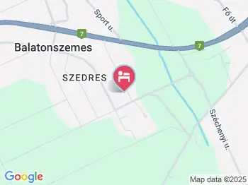 Csaba Vendégház Balatonszemes a térképen