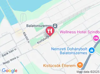 Csaba Vendéglő Balatonszemes a térképen