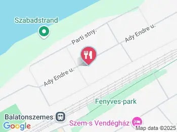 Fagylaltkert Balatonszemes a térképen