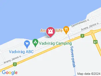 Hullám úti szabadstrand Balatonszemes a térképen