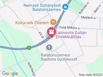 Latinovits Zoltán Emlékmúzeum Balatonszemes a térképen