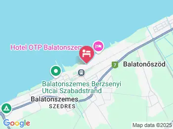 Platán Panzió Balatonszemes a térképen