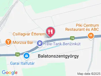 Csillagvár Étterem Balatonszentgyörgy a térképen