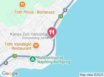 Kánya Zoli halsütője és halfüstölője Balatonszepezd a térképen