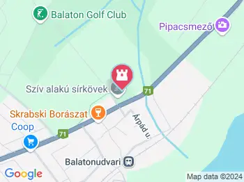 Balatonudvari temető Balatonudvari a térképen