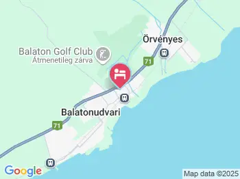 Elisabeth Vendégház Balatonudvari a térképen