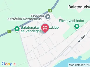 Éva Vendégház Balatonudvari a térképen