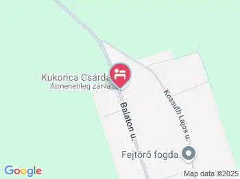 Kukorica Apartmanház Balatonújlak a térképen