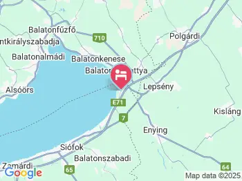 Club Aliga Balatonvilágos a térképen