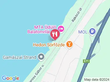 Dalma Panzió Restaurant Balatonvilágos a térképen