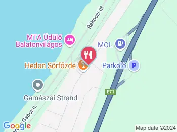 Hedon Sörfőzde Balatonvilágos a térképen