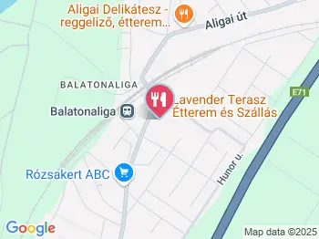 Lavender Terasz Étterem Balatonvilágos a térképen