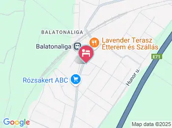 Lavender Terasz Panzió Balatonvilágos a térképen