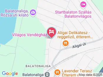 Világos Vendégház Balatonvilágos a térképen