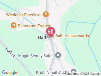 Balfi Halászcsárda Balf a térképen