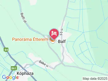 Kastélyszálló Balf a térképen