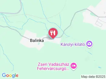 Bakony -Kapu Étterem Balinka a térképen