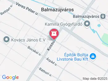 Balmazújvárosi katolikus templom Balmazújváros a térképen