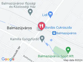 Bordás Cukrászda Balmazújváros a térképen