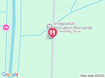 Virágoskúti Rózsakert Biocsárda Balmazújváros a térképen