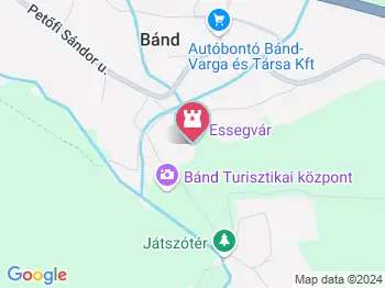 Essegvár Bánd a térképen