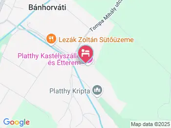 Platthy Kastélyszálló Bánhorváti a térképen