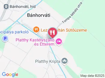 Platthy Kastélyszálló Étterme Bánhorváti a térképen
