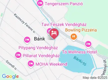 Bánkgyöngye Panzió Bánk a térképen