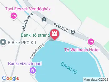 Bánki Tó-Strand Bánk a térképen