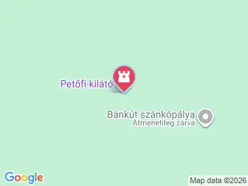 Petőfi-kilátó Bánkút a térképen