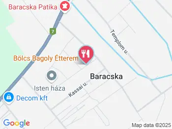 Bölcs Bagoly Étterem Baracska a térképen
